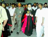 The Patriarch departing from Nedumbassery
